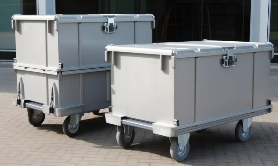 Skrzynie transportowe na kółkach