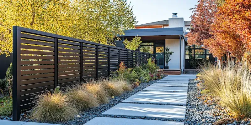 Modern Zaun aus Polen